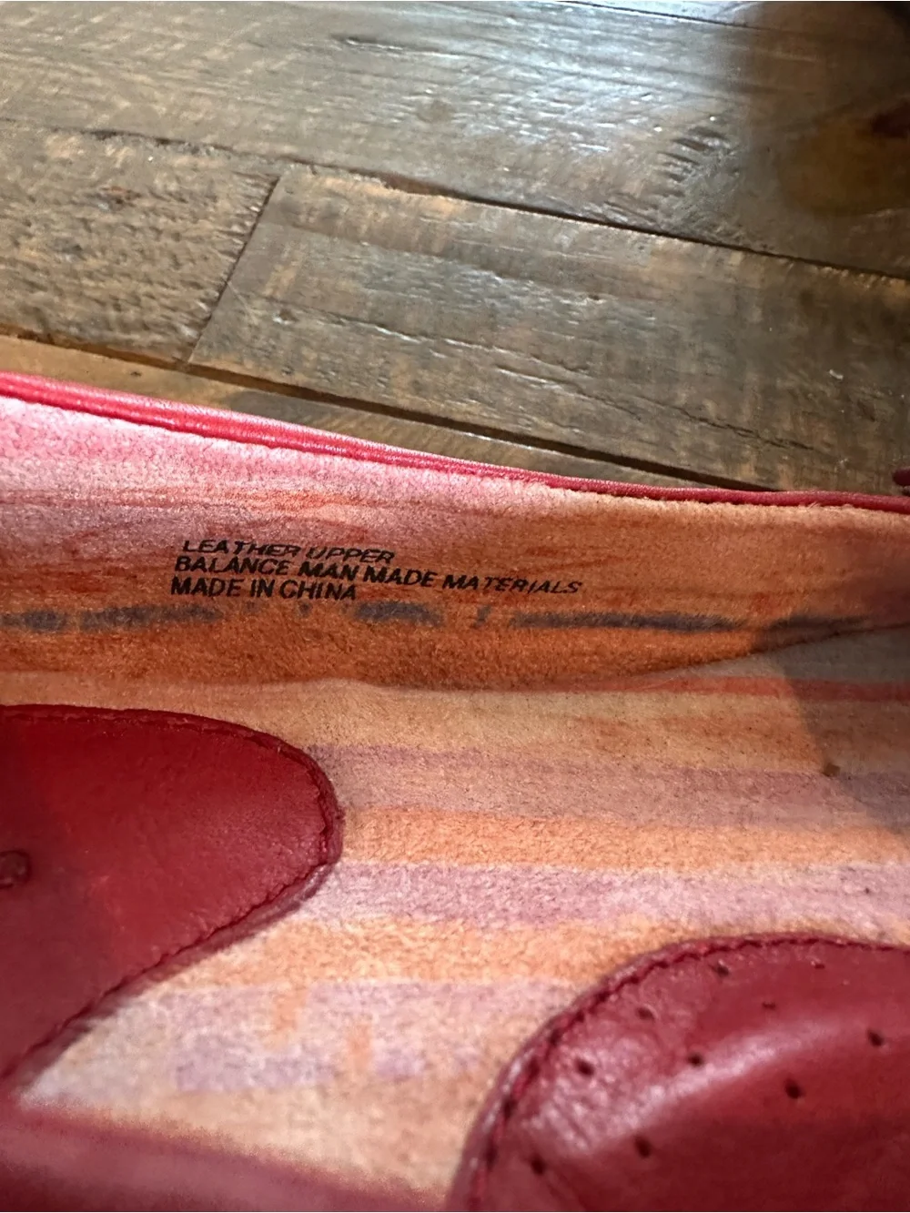 Born Red Leather Mary Jane Flats Size 7.5